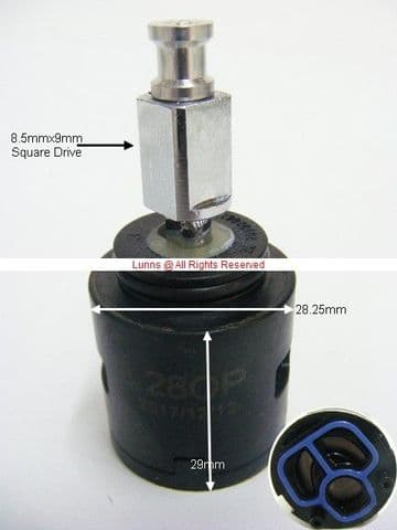 B&Q Airlie Basin Mixer Cassette Cartridge Valve - Bespoke part