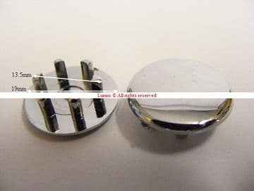 Bank 19mmx13.5mm Tooth Indice Chrome Indices Pair - Bespoke Part