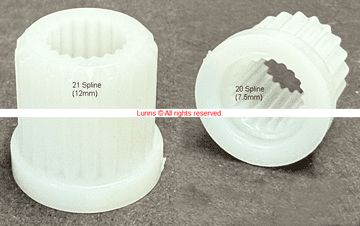 Bank 21/20 HC42 White Top Hat Head Carrier Pair - Bespoke Part