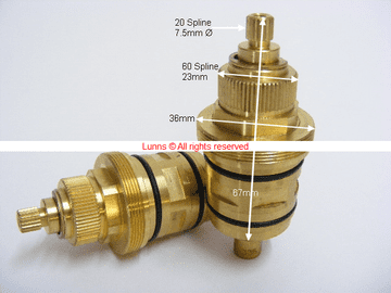 Bank 33A Thermostatic Screw In Shower Cartridge TR-FC B1 SC24A - Bespoke Part