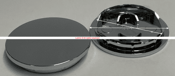 Bank 36mm Shower Bracket End Caps Pair - Bespoke Part