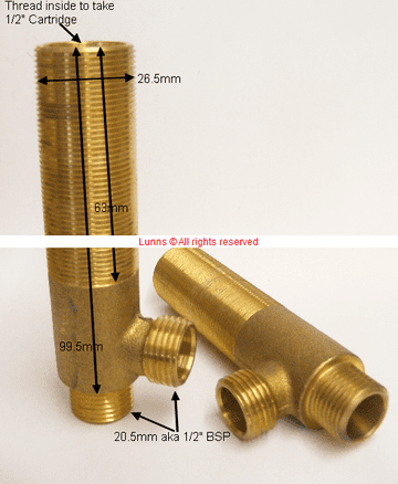 Bank 3H Underbasin Valve Body Each - Bespoke Part