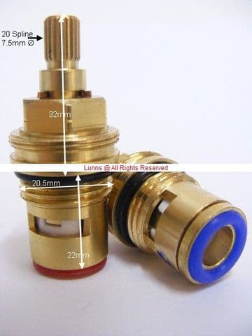 Bank Ark/Pumpkin Moritz 2032 Ceramic Disc Cartridge Pair SMT OEMT20-100