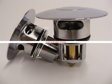 Bank Centre Push Click Waste Top Section W BSN CLICK2 C - Bespoke Part