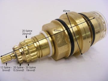 Bank Large Nut Thermostatic Shower Cartridge SCX13 - Bespoke Part