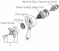 Bank  Minerva Multi Spline Brass Cartridge Only (No WAX/CARR) SC50
