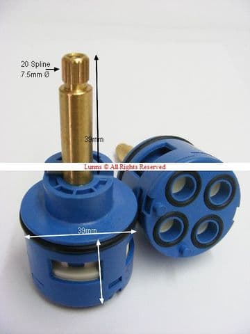 Bank Mk2 81mm Tall 39mm Dia. 4 Hole Diverter B546222MK2 SC39 - Bespoke Part