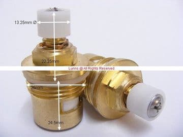 Bank No86 3/4in NST Ceramic Disc Cartridge c/w White Head Carrier (Pair) T24-7A - Bespoke Part