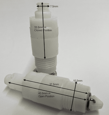 Bank Q Series White Nylon Clicker B54BL87H21164 - Bespoke Part