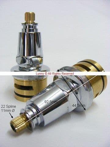 Bank Tapir EXP Mk1 Large Spline Screw In Thermostatic  Cartridge c/w C&C SC36 - Bespoke Part