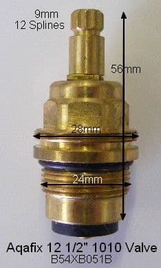 Bank12 - 1/2" 1010 Valve B54XB051B (12 splines)