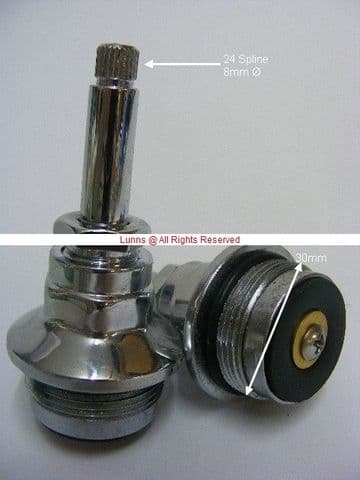 Bank24 Georgian 3/4inch 1010 Chrome Bath Valve T24-29A