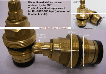 Bank24 KingsCross BS5412 DTF Washer Valve Pair T24-5 Mk1 Replaced by Mk2 - Bespoke Part
