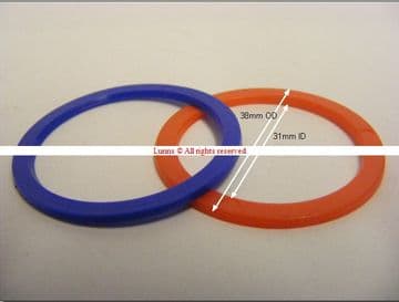 Bank38 38mm Colour Ring B54511 (Pair) U-TI13