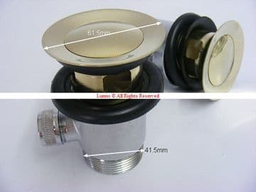 Basin/Bidet 1-1/4" Pop Up Waste cw Plug PUW Gold