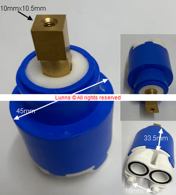 Bathstore Blue 45 Bath Cartridge - Bespoke Part