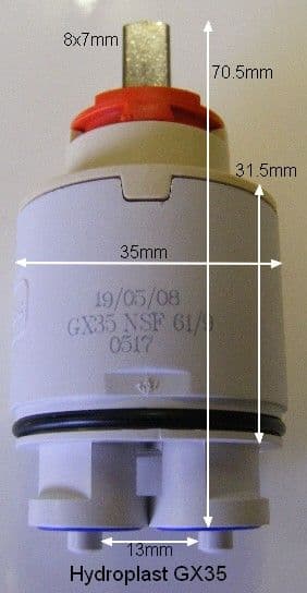 Bathstore Leg & Peg GX35 Cassette Valve C38X