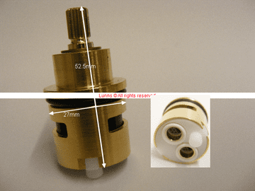Baxi Brass Diverter 27D 2 Hole Round Holes 52.5mm AQ549187001174 - Bespoke Part
