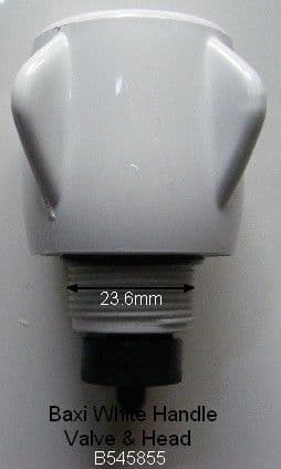 Baxi White Head Plastic Valve & Handle