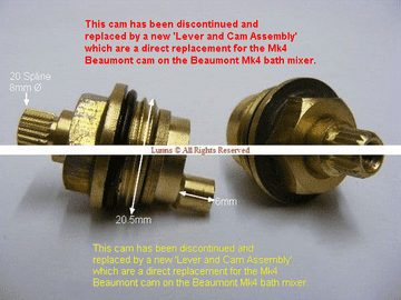 Beaumont Mk4 Diverter Cam Replacement Lever & Cam Assembly U543118711 DIV43 Bespoke Part