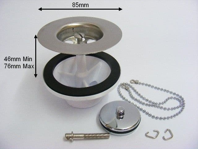 Belfast / Butler Sink waste Centre screw type for ceramic sink PC20848