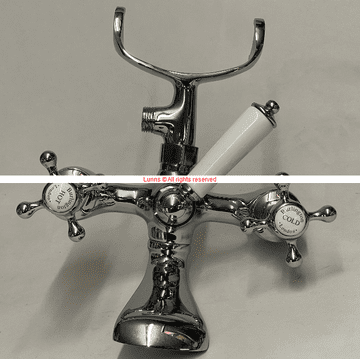 Bensham Replacement Bath Shower Mixer (Burlington 1901 Export Model) 155 C/C c/w Kit - Bespoke Part