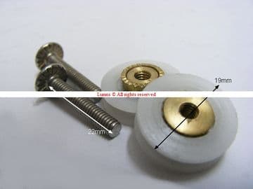 Bespoke Ebony 19mm Groove Shower Door Runners