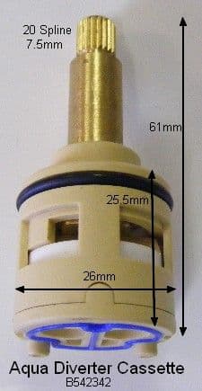 Bespoke Nabis Aqua 26 Diverter Cassette B542342 C54A