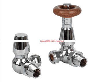 BIGBEN Corner Thermostatic Rad Valve c/w Lockshield RPATRVPack - Bespoke Part