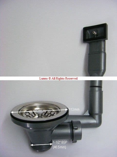 Brev Pipe Basket Strainer Waste 3-1/2