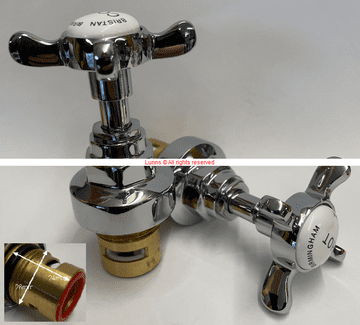 Bristan 26MMX24 Bath Tap/Mixer Ceramic Disc Headwork Kit Pair MIXUOL2-4A - Bespoke Part (1)