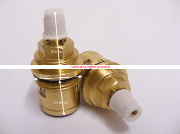 Bristan Prism Post 2014 Bath Cartridge cw White Head Carrier T24-9B - Bespoke Part