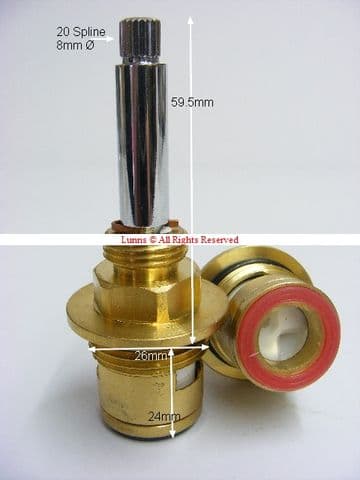 Bristan SB019RBCPM (Pair) T20X17