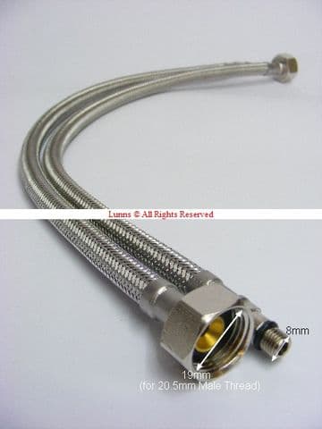 Castle W Series M8 Tap Tail Inlet Hose (Pair) C54340 PKITONE29415 - Bespoke Part