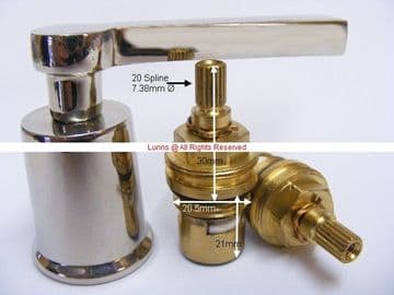 CP Hart Apisto KeyHole 1/2" Ceramic Disc Cartridge 7.38 Spline