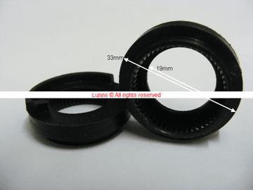 Croceine 33mmODx19mmID Black OR Temp Ring for Shower Cartridge BALSC SC20 - Bespoke Part