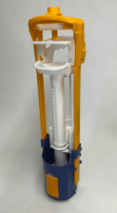 Croceine Mura BLUE YELLOW Flush Valve  - Bespoke Part