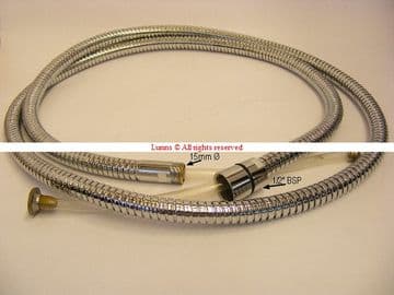 Croceine Pull Out Bath Shower Hose 1/2" Cone x M15 2m Long CW5494568711 UOL6-4 Bespoke Part