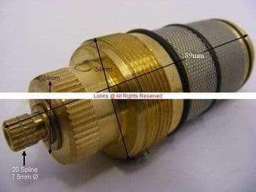 Croceine Screw In 3 O Ring Thermostatic Shower Cartridge BALSC SC20 - Bespoke Part