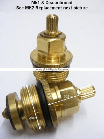 Crosswater20 Sol REPLACEMENT Shower Flow Valve GP0012051 (for RV1102RC) T20X7A - Bespoke Part