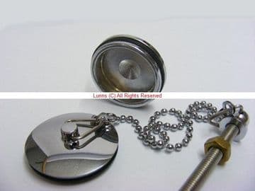 Dafino Chrome On Brass Basin Waste Plug 35.5mm