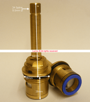 Danta BB 642626 9.5mm24 Spline Shower Cartridge T24-28C - Bespoke Part