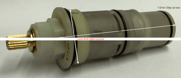 Danta W14 24H 3RING White Nylon Thermostatic Shower Cartridge SC70MIX - Bespoke Part