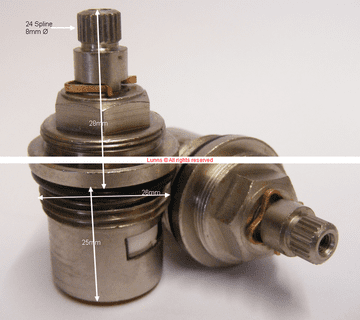 Denva DTC X24 Mk2 24 Spline Bath Cartridges Pair T24-4A