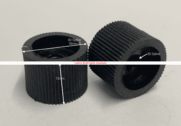 Denva DTF B Series Black Nylon Head Carrier T20-15F - Bespoke Part