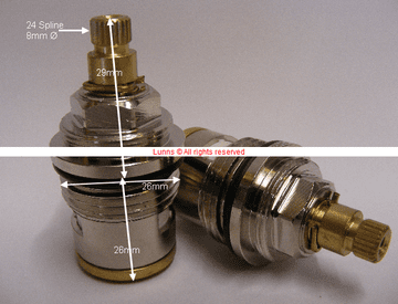 Denva Silver 3/4" Bath Cartridge 292626 DTC34 -24 Pair T24-18A - Bespoke Part