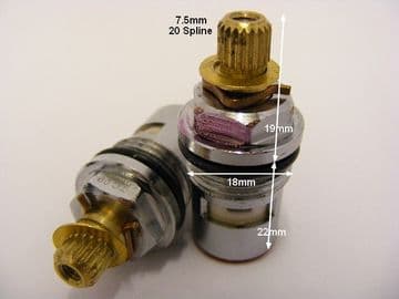 Denva19 NST 1819Wickes Akola Mk2 Ledge 3/8" Mini Ceramic Disc cartridge Valve T20-50A - Bespoke Part