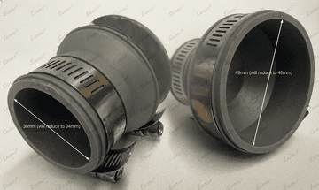 DISA 49mmx36mm Rubber Reducing Coupler 23076 - Bespoke Part