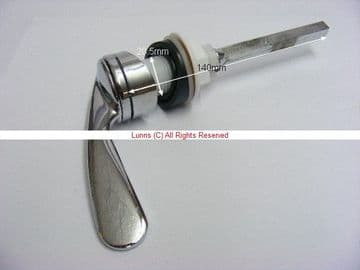 Disa W Series 140mm Wedge Cistern Lever Chrome EDM2A+B