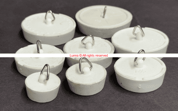 Disa White Rubber Plugs - Bespoke Part